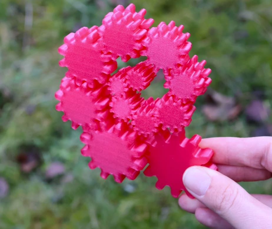3d printed fidget toy_gear tentacle fidget toy